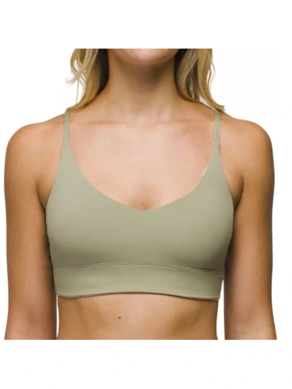 Prana women Bikini Top Medium Green Orange Willow Falls Reversible Top New